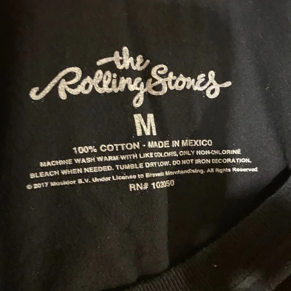 Rolling Stones Black T-Shirt Sz M - Picture 2 of 6